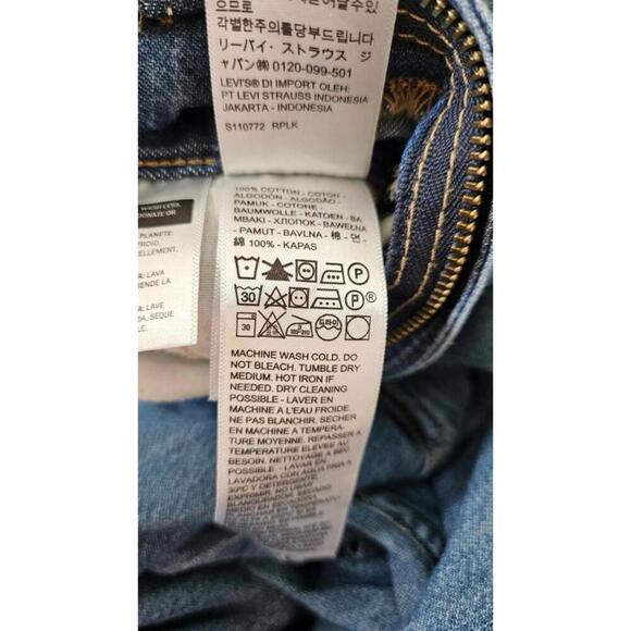 Levi's Women's Long Sleeve Blue‎ Denim Overalls Size Small NWT - Picture 6 of 9